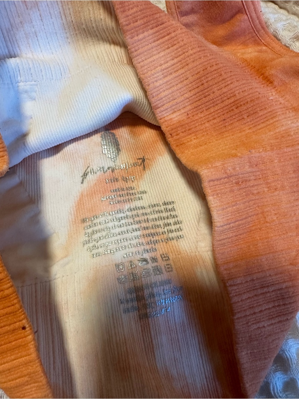Free People Orange Tie-Dye Bralette - Picture 4 of 4